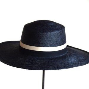 Black Hat with Ribbon